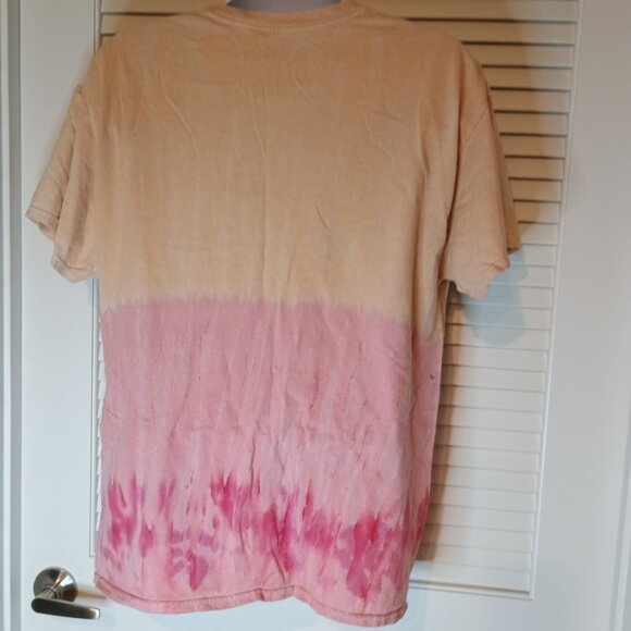 Vintage Style Def Leppard Tie Dye Orange Dye T Shirt Pyromania 2021 Bludgeon S/M - Picture 3 of 6